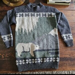 Vintage Mac & Jac Polar Bear Sweater